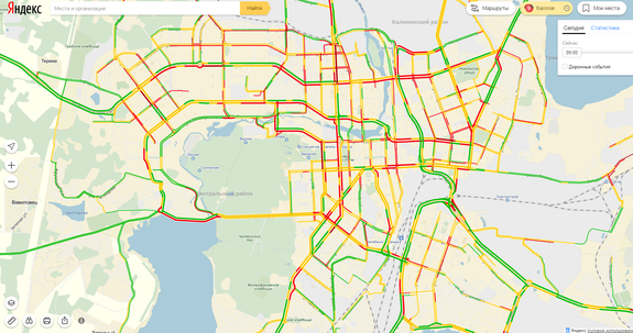 Челябинск сковали девятибалльные пробки из-за утреннего снегопада 1
