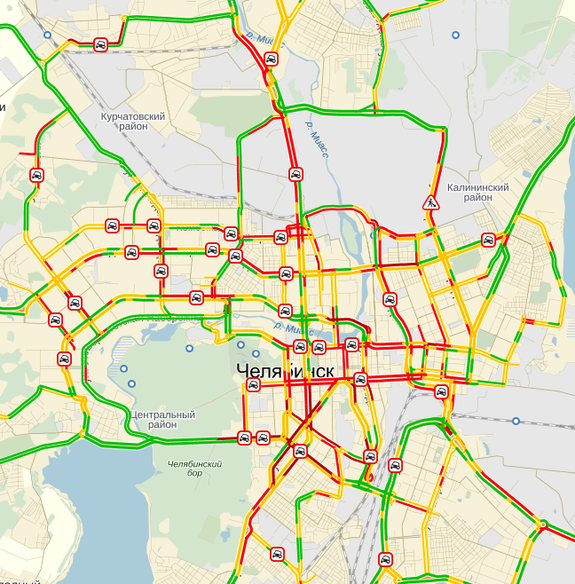 В Челябинске снова транспортный коллапс – 10-балльные пробки 1