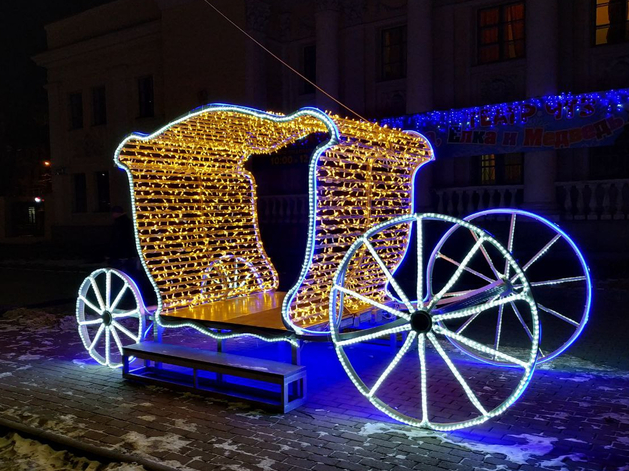 В Челябинске потратят 173 млн рублей на обслуживание светового декора