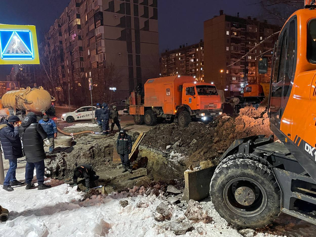 После крупной коммунальной аварии в Челябинске отремонтировали сети