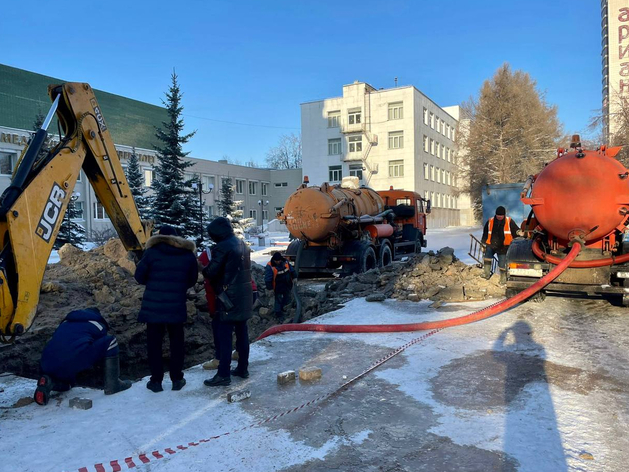 Челябинский медгородок остался без воды из-за аварии