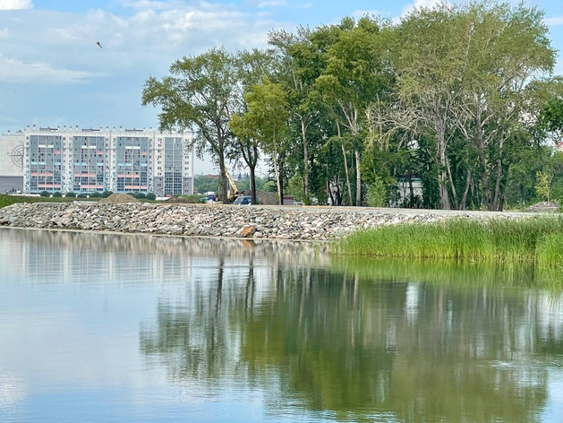 На озере в Челябинске построят новый коллектор для отвода воды